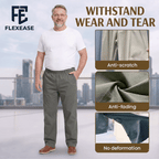 FlexEase – Men’s Elastic‑Waist Straight Leg Multi Pocket Pants