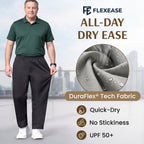 FlexEase – Men’s Elastic‑Waist Straight Leg Multi Pocket Pants