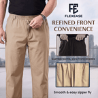FlexEase – Men’s Elastic‑Waist Straight Leg Multi Pocket Pants