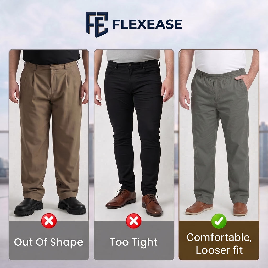 FlexEase – Men’s Elastic‑Waist Straight Leg Multi Pocket Pants