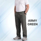 FlexEase – Men’s Elastic‑Waist Straight Leg Multi Pocket Pants