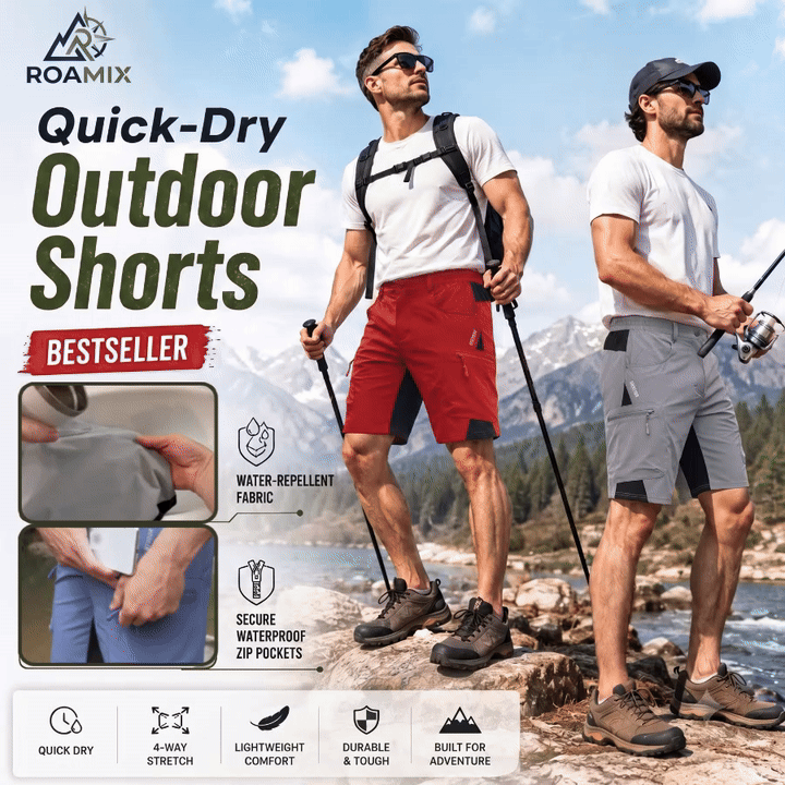 ROAMIX™ Quick-Dry Outdoor Performance Cargo Shorts