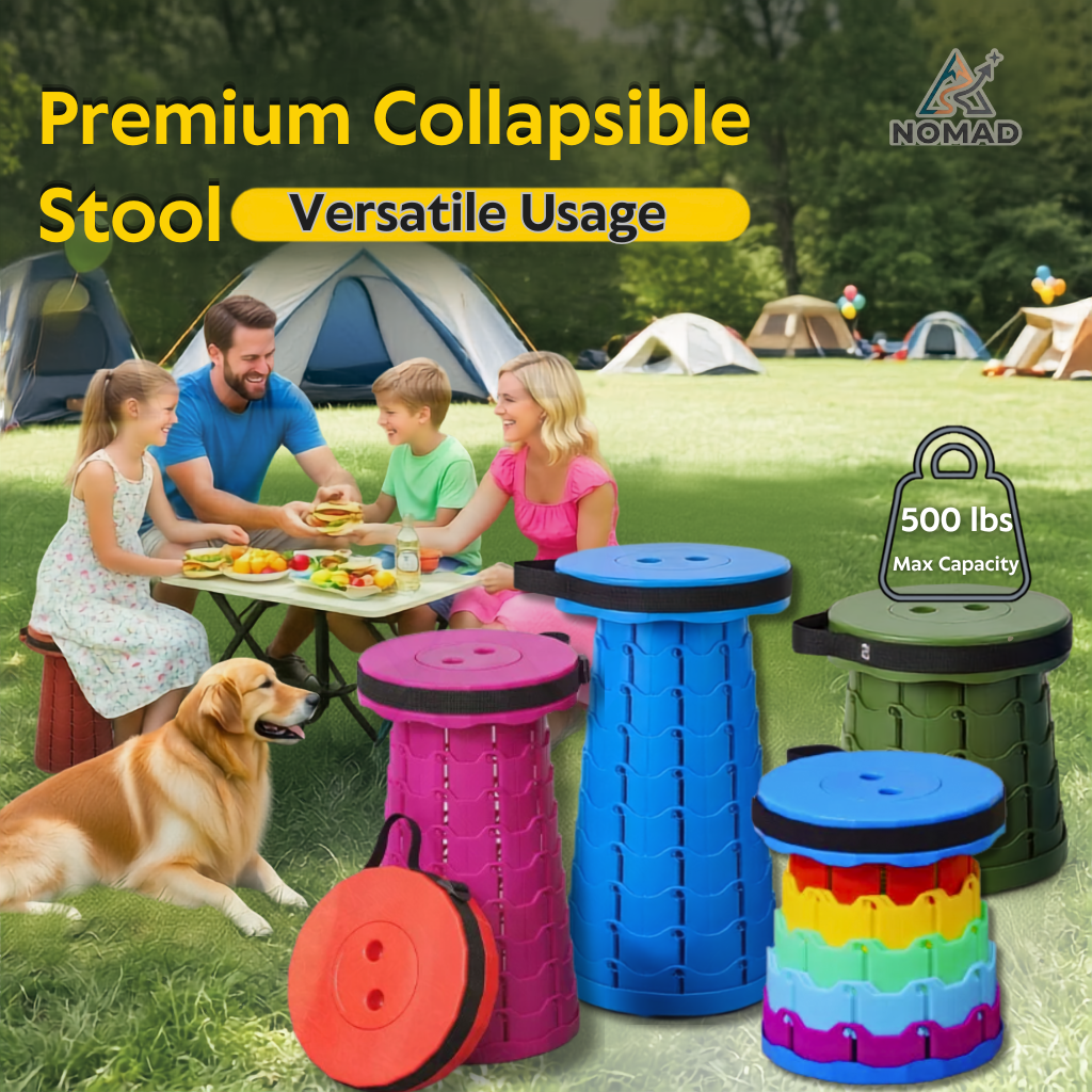 NOMAD Premium Collapsible Stool - Your Reliable Seat, Anywhere You Go