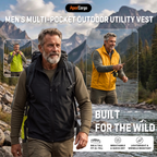 ApexCargo - Men's Multi-Pocket Outdoor Utility Vest
