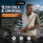 ApexCargo - Men's Multi-Pocket Outdoor Utility Vest