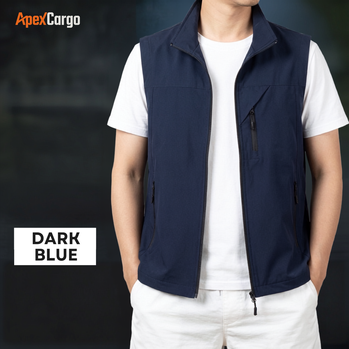 ApexCargo - Men's Multi-Pocket Outdoor Utility Vest