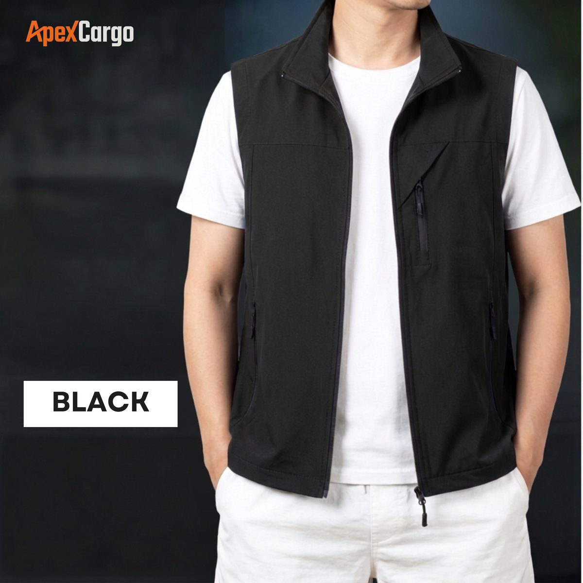 ApexCargo - Men's Multi-Pocket Outdoor Utility Vest