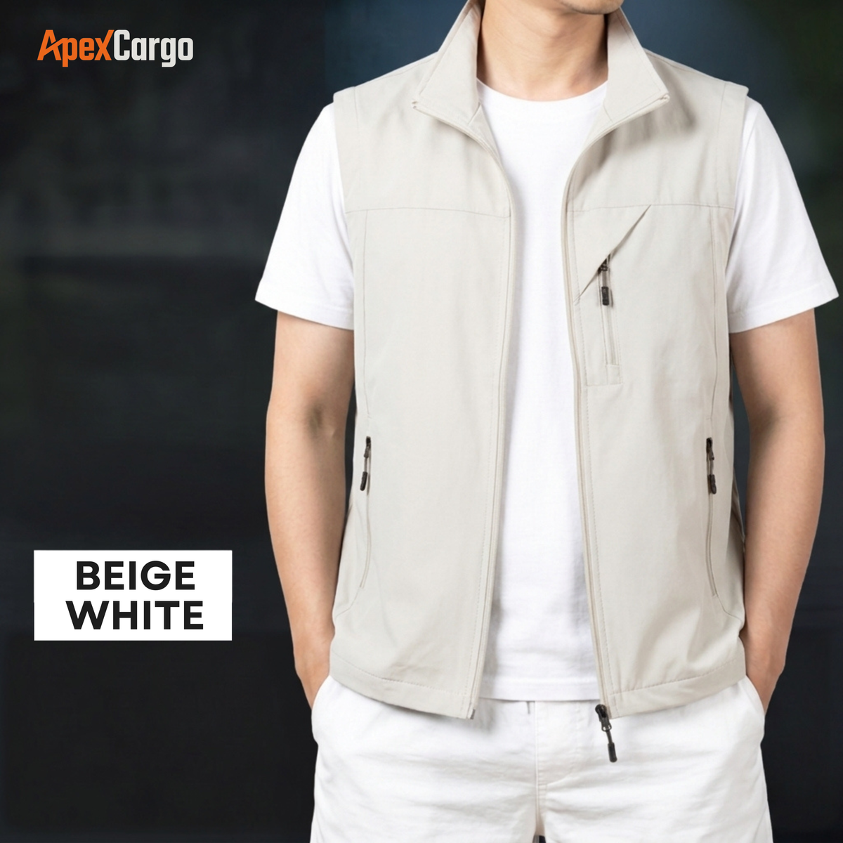 ApexCargo - Men's Multi-Pocket Outdoor Utility Vest