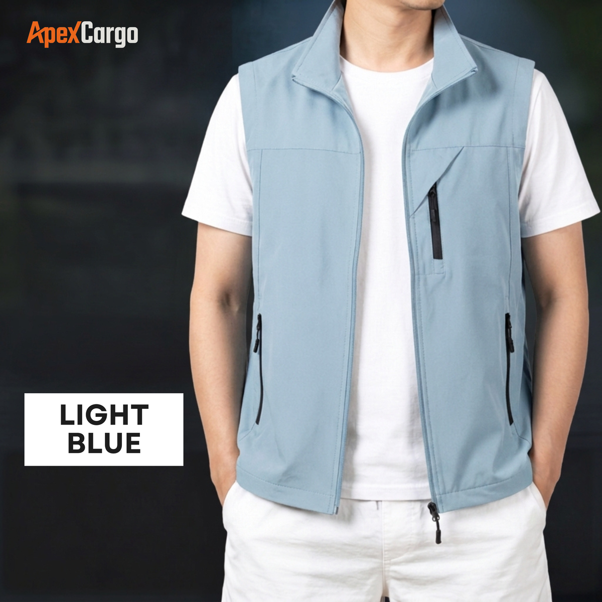 ApexCargo - Men's Multi-Pocket Outdoor Utility Vest