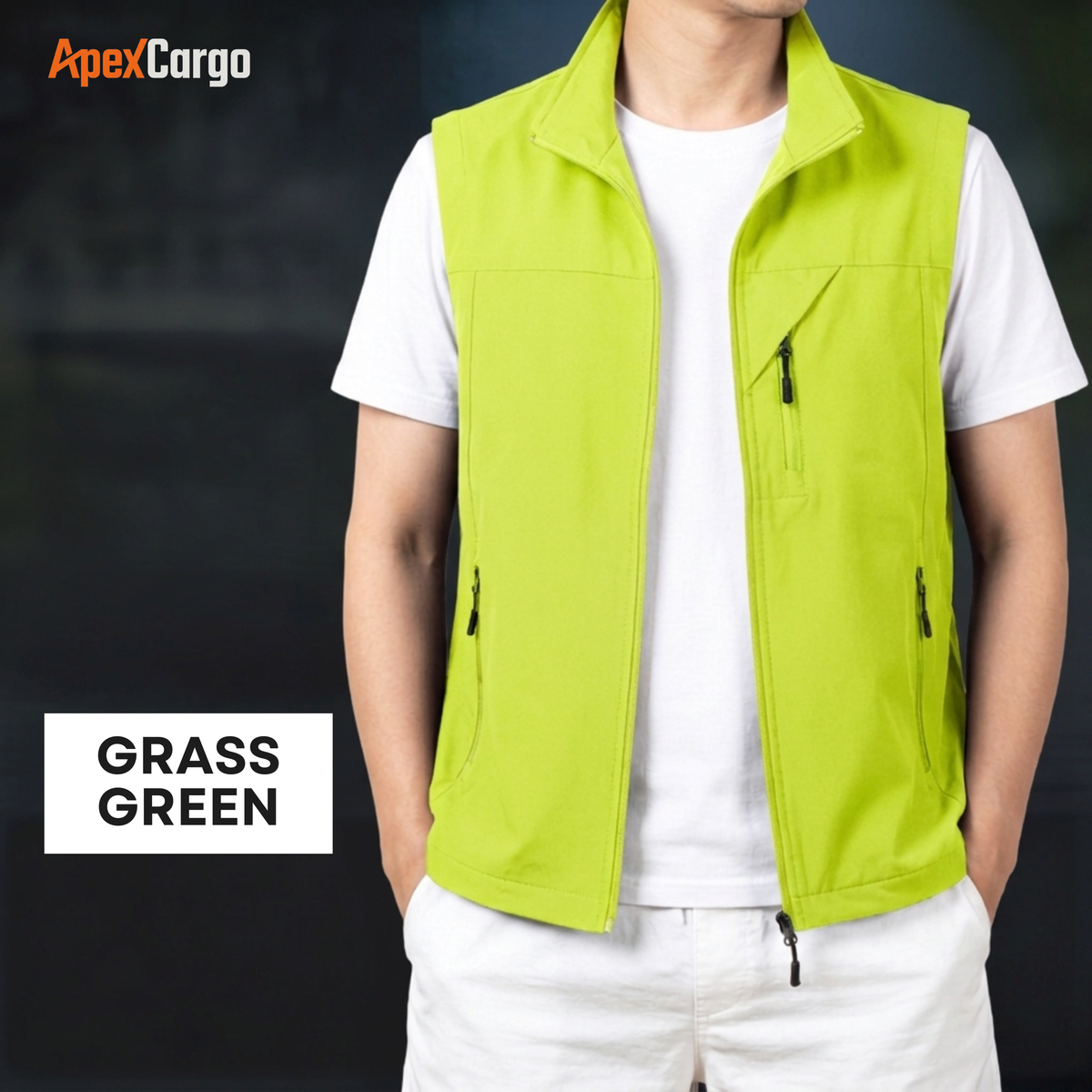ApexCargo - Men's Multi-Pocket Outdoor Utility Vest