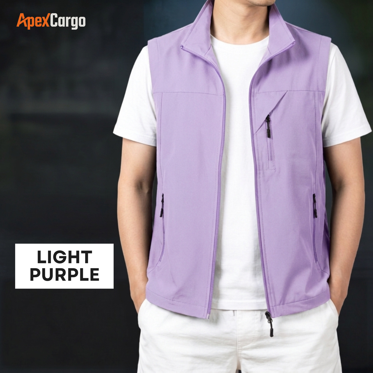 ApexCargo - Men's Multi-Pocket Outdoor Utility Vest