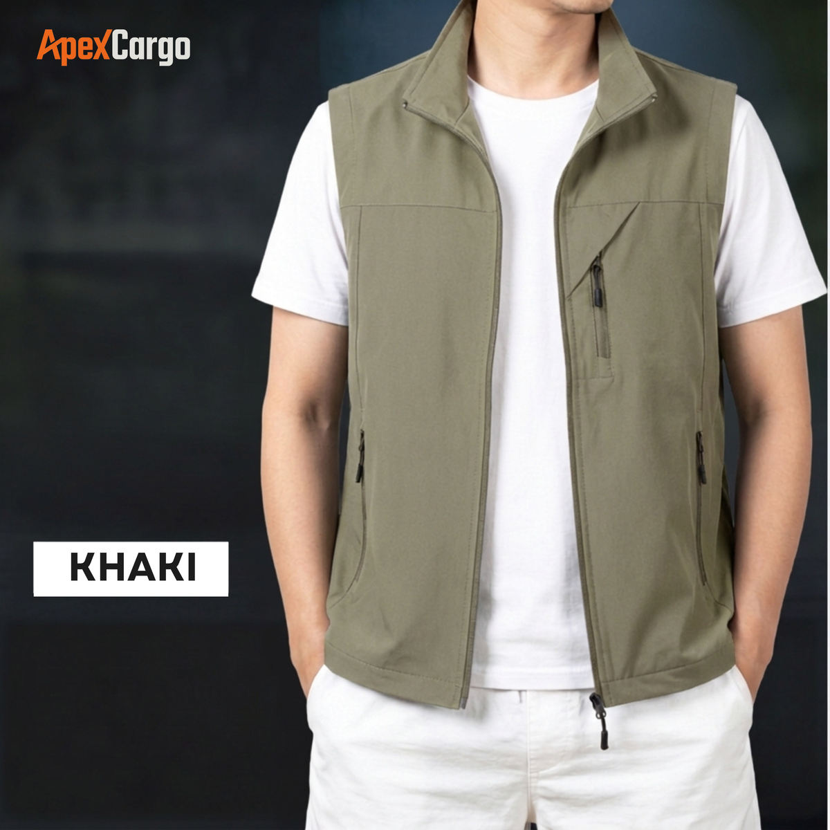 ApexCargo - Men's Multi-Pocket Outdoor Utility Vest