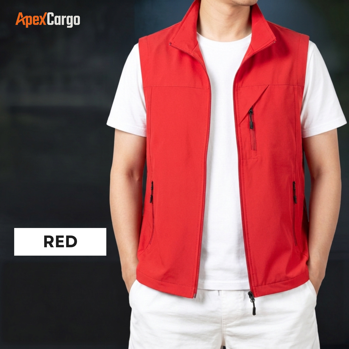 ApexCargo - Men's Multi-Pocket Outdoor Utility Vest