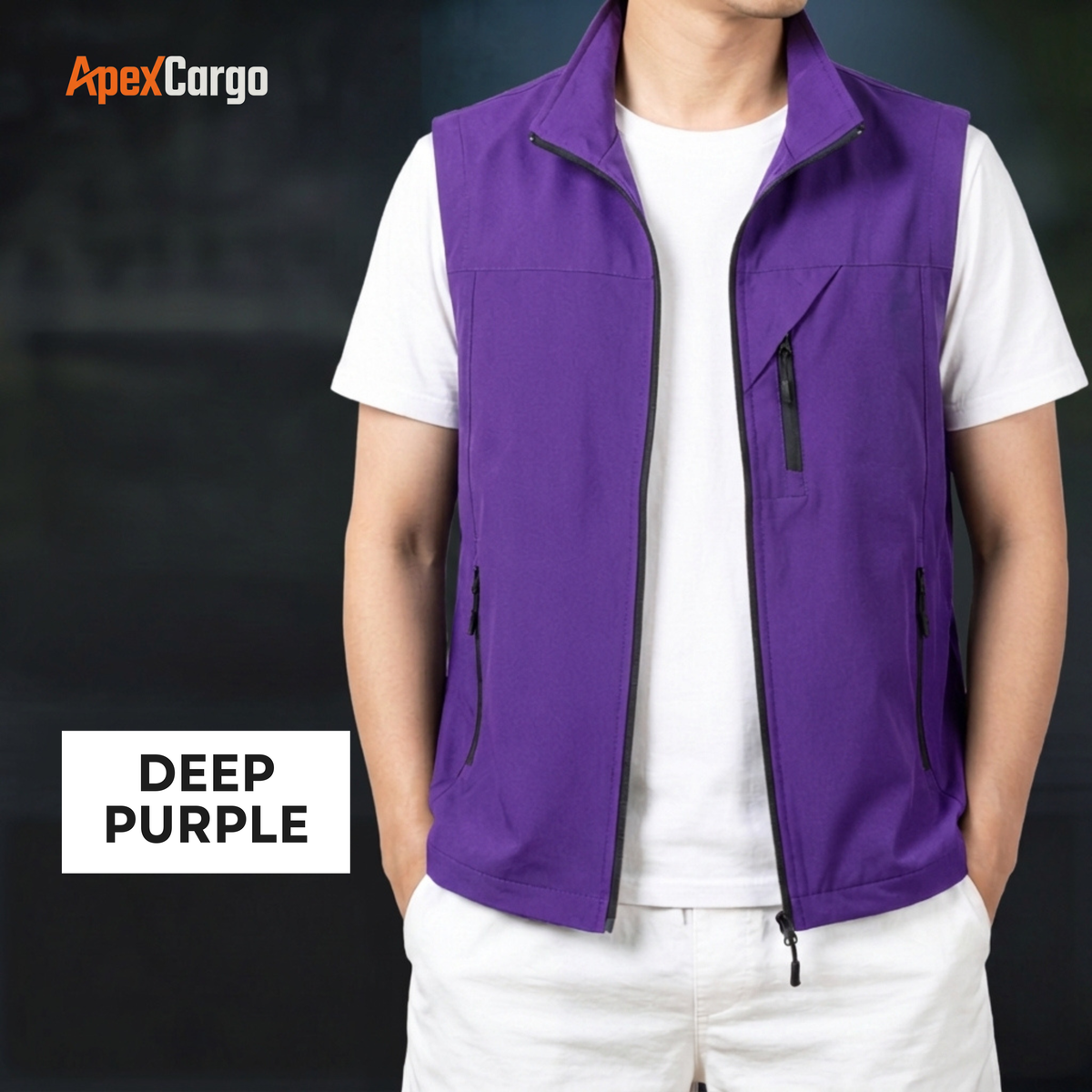 ApexCargo - Men's Multi-Pocket Outdoor Utility Vest