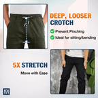 MultiPants - High Stretch Multi-pocket Durable Cargo Pants